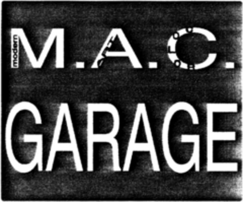 M.A.C.GARAGE Logo (DPMA, 01.08.1992)