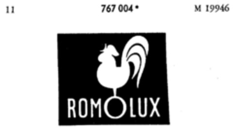 ROMOLUX Logo (DPMA, 06.09.1962)