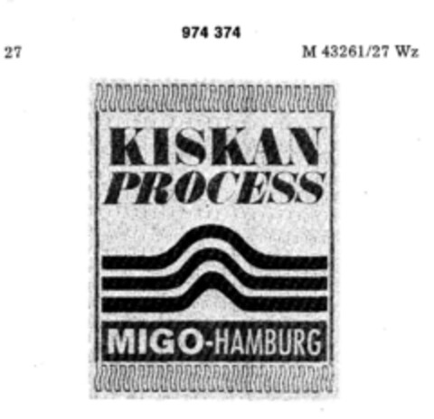 KISKAN PROCESS Logo (DPMA, 10.06.1977)