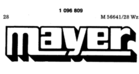 Mayer Logo (DPMA, 24.05.1985)