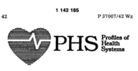 PHS Profiles of Health Systhems Logo (DPMA, 21.09.1988)