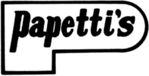 Papetti's Logo (DPMA, 24.08.1990)