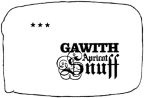 GAWITH APRICOT SNUFF Logo (DPMA, 12/09/1991)