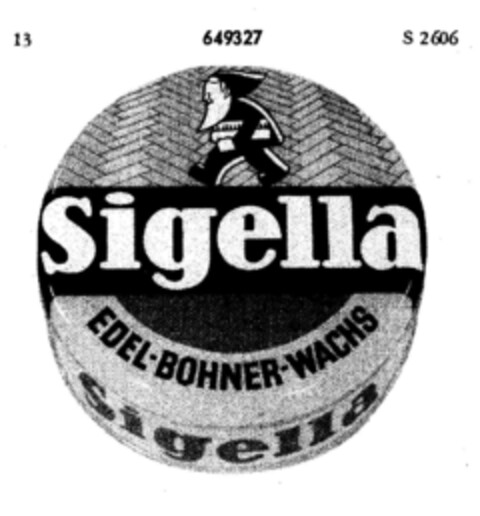Sigella EDEL-BOHNER-WACHS Logo (DPMA, 09.07.1952)