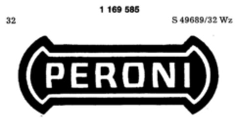 PERONI Logo (DPMA, 16.01.1990)