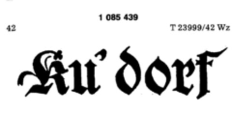 Ku`dorf Logo (DPMA, 22.11.1984)