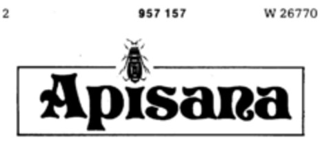 Apisana Logo (DPMA, 15.01.1976)