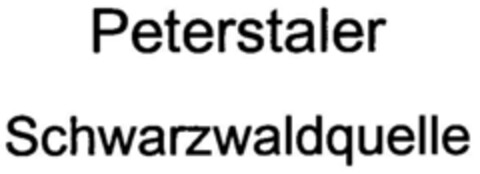 Peterstaler Schwarzwaldquelle Logo (DPMA, 04/02/2001)