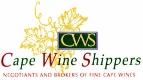 CWS Cape Wine Shippers Logo (DPMA, 29.06.2001)