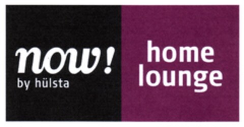 now! home lounge by hülsta Logo (DPMA, 01/09/2009)