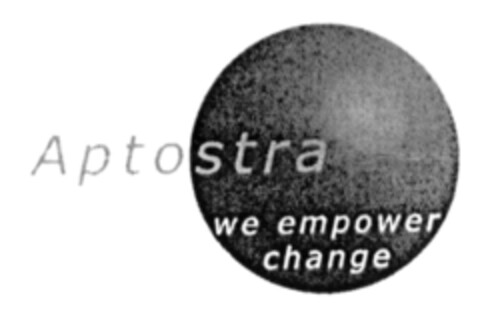 Aptostra we empower change Logo (DPMA, 26.03.2009)