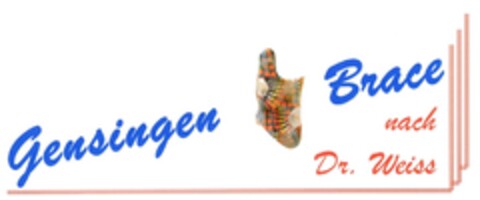 Gensingen Brace nach Dr. Weiss Logo (DPMA, 09/17/2009)