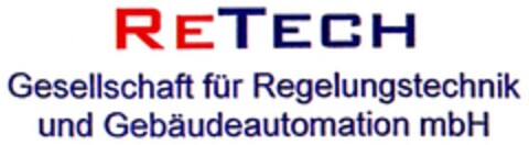 RETECH Gesellschaft für Regelungstechnik und Gebäudeautomation mbH Logo (DPMA, 14.08.2010)