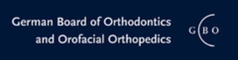 German Board of Orthodontics and Orofacial Orthopedics GBO Logo (DPMA, 24.07.2013)
