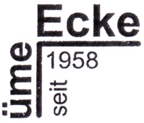 üme Ecke seit 1958 Logo (DPMA, 05.09.2014)