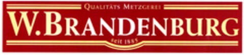 W.BRANDENBURG QUALITÄTS METZGEREI Logo (DPMA, 01/28/2004)