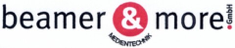 beamer & more GmbH MEDIENTECHNIK Logo (DPMA, 25.10.2004)