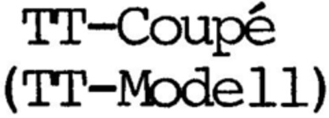 TT-Coupé (TT-Modell) Logo (DPMA, 03/13/1996)