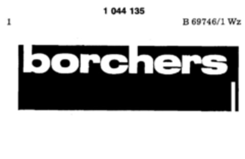 borchers Logo (DPMA, 02/12/1982)