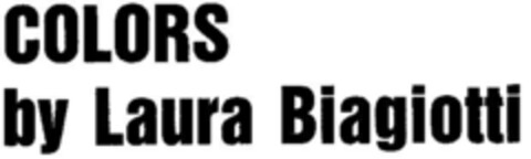 COLORS by Laura Biagiotti Logo (DPMA, 08.04.1987)