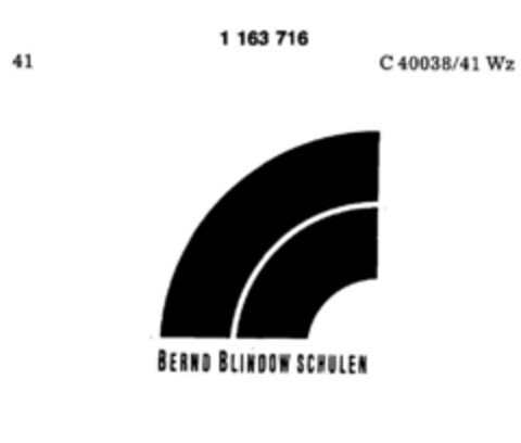 BERND BLINDOW SCHULEN Logo (DPMA, 18.01.1990)