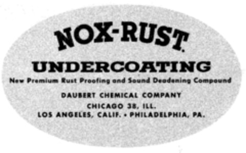 NOX-RUST UNDERCOATING Logo (DPMA, 22.07.1964)