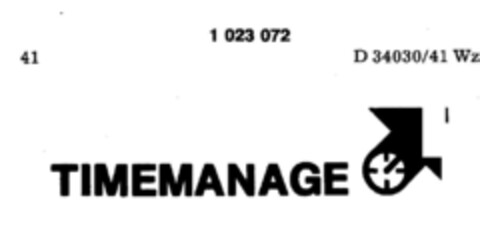 TIMEMANAGE Logo (DPMA, 09.05.1979)