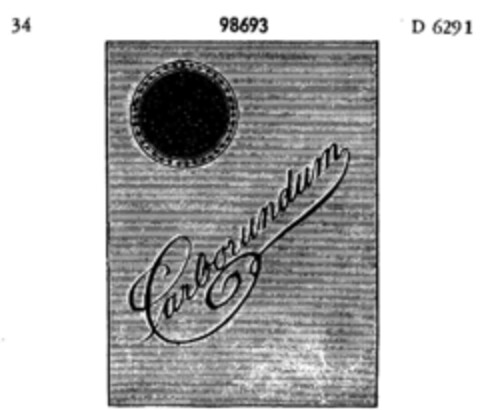 Carborundum Logo (DPMA, 25.02.1907)