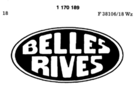 BELLES RIVES Logo (DPMA, 17.11.1989)