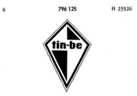 tin-be Logo (DPMA, 05/29/1963)