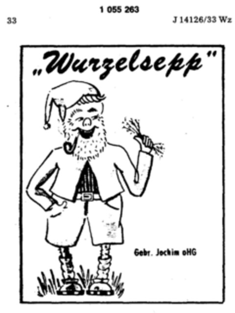 "wurzelsepp" Gebr. Jochim oHG Logo (DPMA, 28.06.1978)