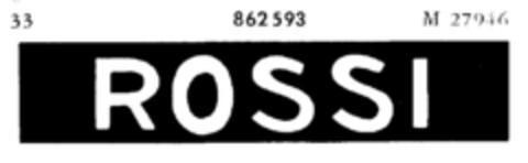 ROSSI Logo (DPMA, 01.07.1967)