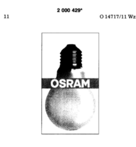 OSRAM Logo (DPMA, 11.01.1991)