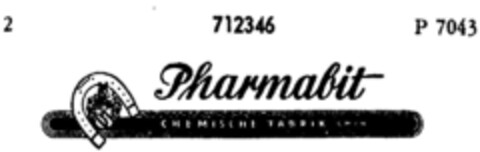 Pharmabit CHEMISCHE FABRIK GMBH Logo (DPMA, 08.06.1957)