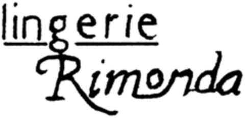 lingerie Rimonda Logo (DPMA, 20.03.1992)