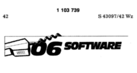 06 SOFTWARE Logo (DPMA, 25.03.1986)