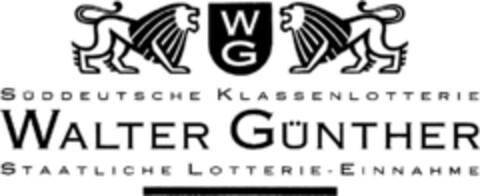 WG SÜDDEUTSCHE KLASSENLOTTERIE WALTER GÜNTHER Logo (DPMA, 01/26/1993)