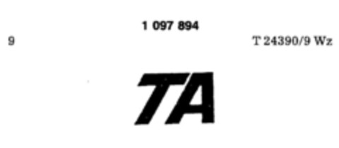 TA Logo (DPMA, 30.03.1985)