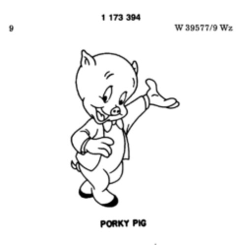 PORKY PIG Logo (DPMA, 31.08.1989)