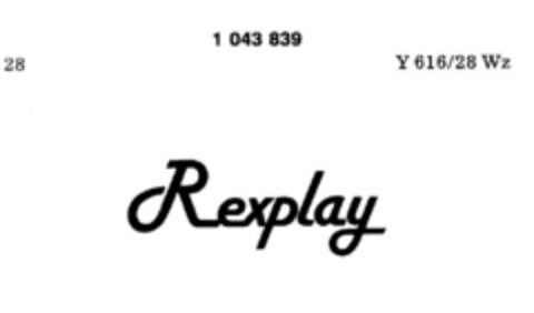 Rexplay Logo (DPMA, 08/03/1982)