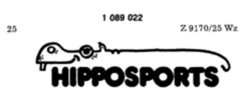 HIPPOSPORTS Logo (DPMA, 06/26/1985)