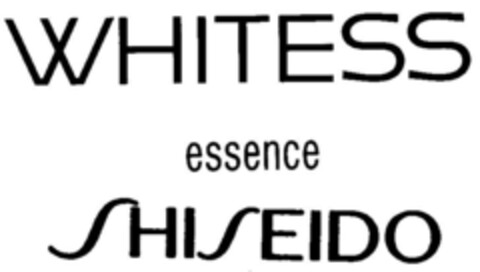WHITESS essence SHISEIDO Logo (DPMA, 21.06.2001)