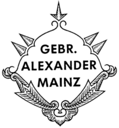 GEBR. ALEXANDER MAINZ Logo (DPMA, 31.07.2001)