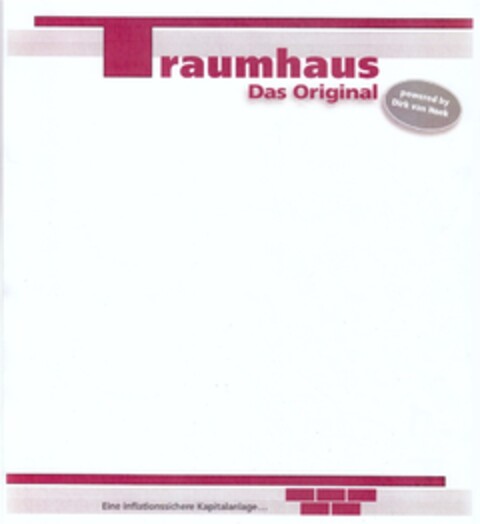 Traumhaus Das Original powered by Dirk van Hoek Logo (DPMA, 21.09.2010)