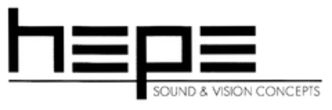 hepe SOUND & VISION CONCEPTS Logo (DPMA, 19.01.2012)