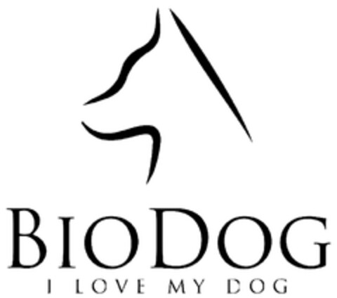 BIODOG I LOVE MY DOG Logo (DPMA, 09.08.2013)