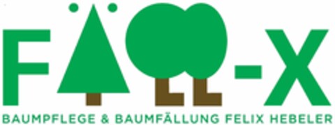 FÄLL-X BAUMPFLEGE & BAUMFÄLLUNG FELIX HEBELER Logo (DPMA, 20.04.2022)