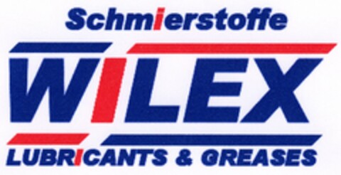 Schmierstoffe WILEX LUBRICANTS & GREASES Logo (DPMA, 18.11.2004)