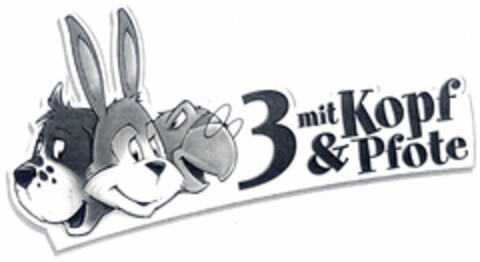 3mitKopf&Pfote Logo (DPMA, 17.06.2005)