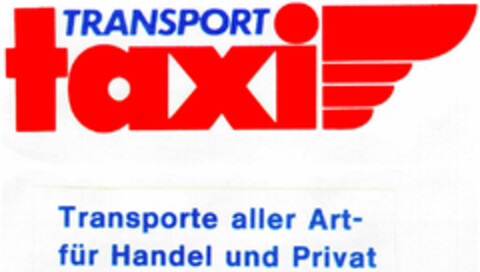 TRANSPORT  taxi Logo (DPMA, 09.03.1995)